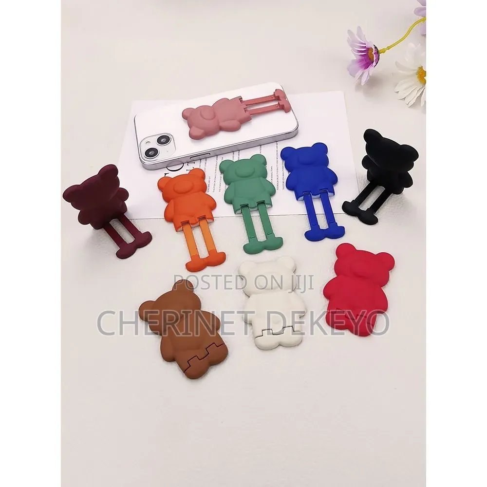 Electroplated Bear Phone Stand