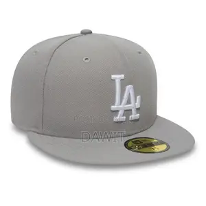 LA Dodgers MLB Basic Grey 59FIFTY Fitted Cap