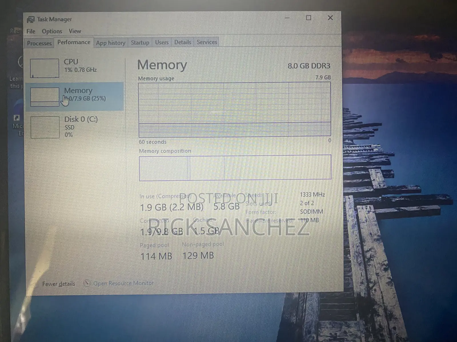 Laptop Toshiba Satellite C850 8GB Intel Core i7 SSD 256GB