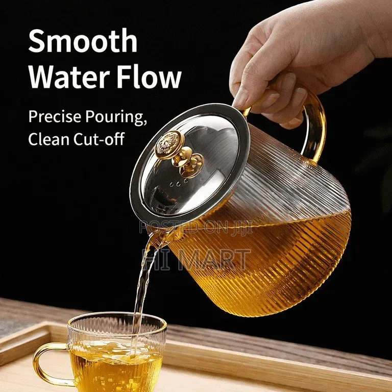 750ml Capacity Kitchen Glass Tea Pot