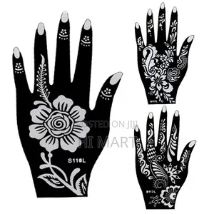 4pcs Modern Hand Tattoo Stencil