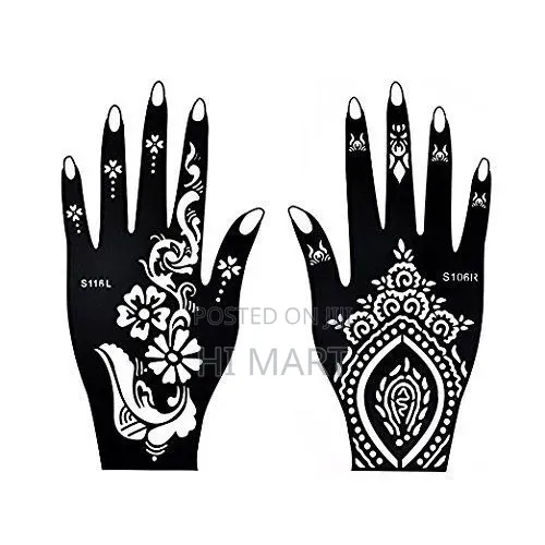 4pcs Modern Hand Tattoo Stencil