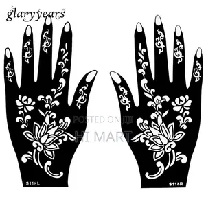 4pcs Modern Hand Tattoo Stencil