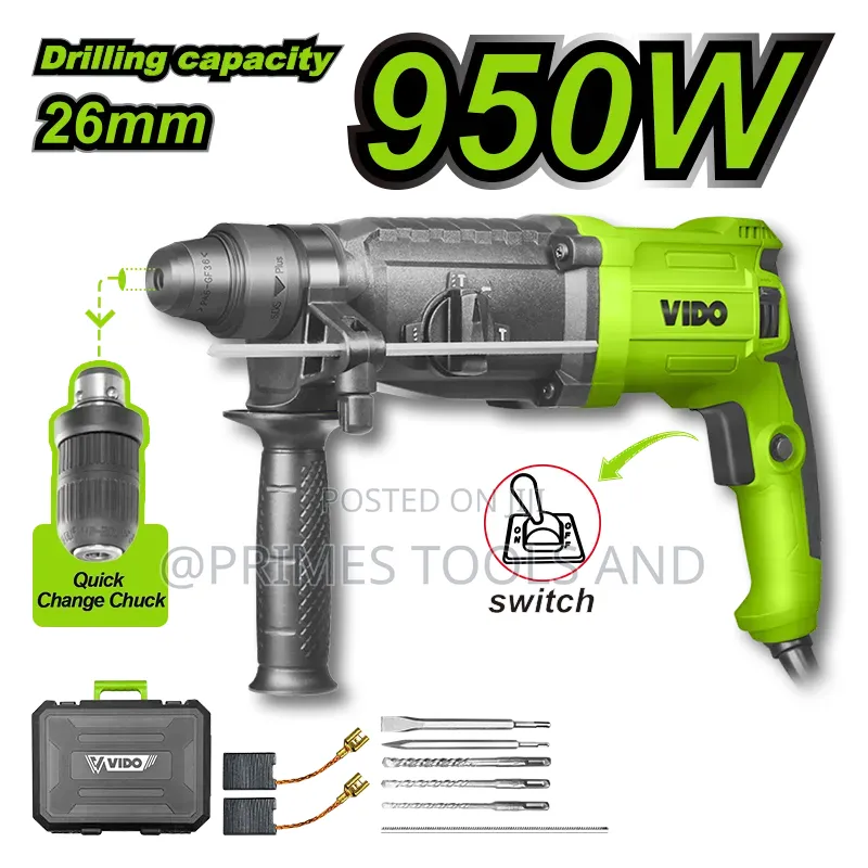 VIDO 950W Hammer Drill Ethiopia | Professional Electric Hammer Dri