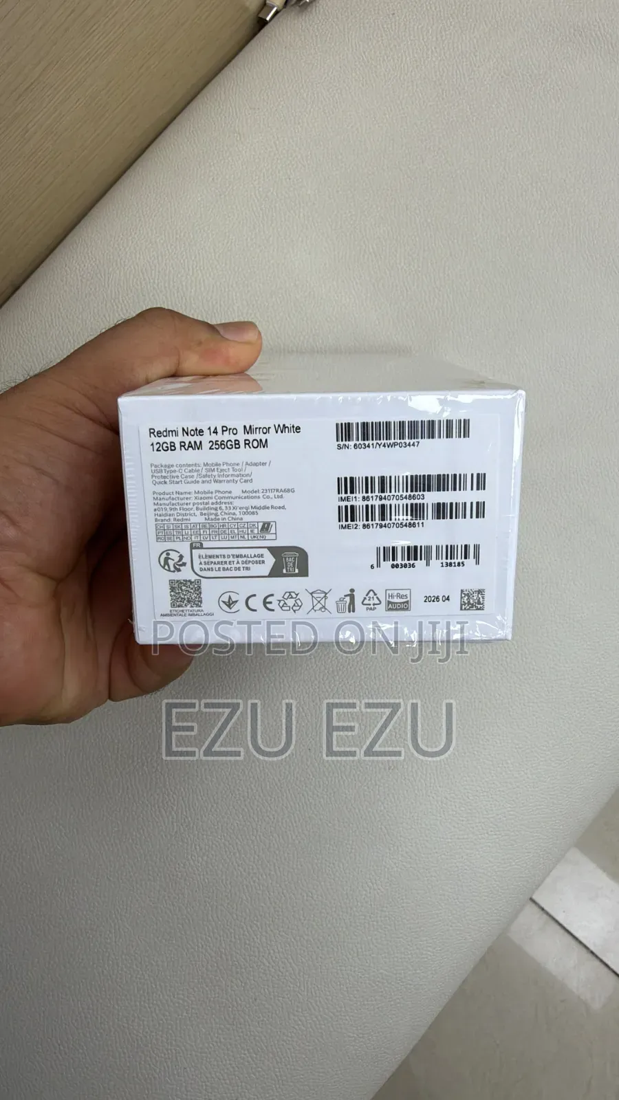 New Xiaomi Redmi Note 14 Pro+ 256 GB White