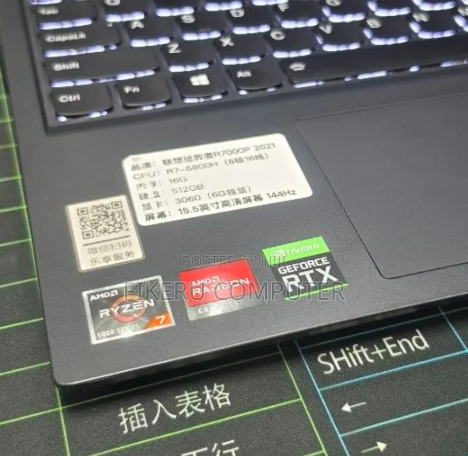 New Laptop Lenovo Legion 5 16GB AMD Ryzen 7 SSD 512GB