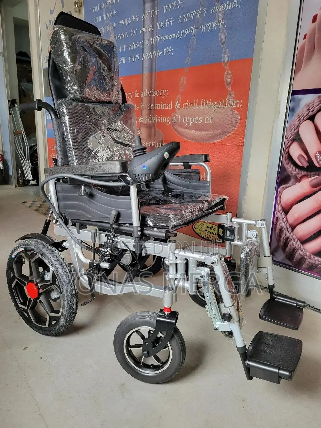 Electrical Wheelchair for the Disabled Adjustable Backrest Footrest