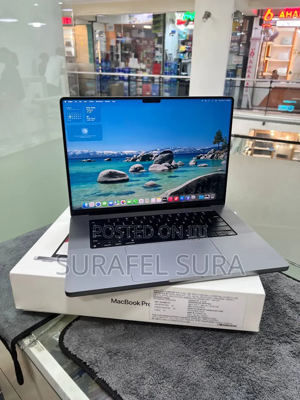 New Laptop Apple MacBook Pro 2021 M1 16GB Apple M1 Pro SSD 512GB