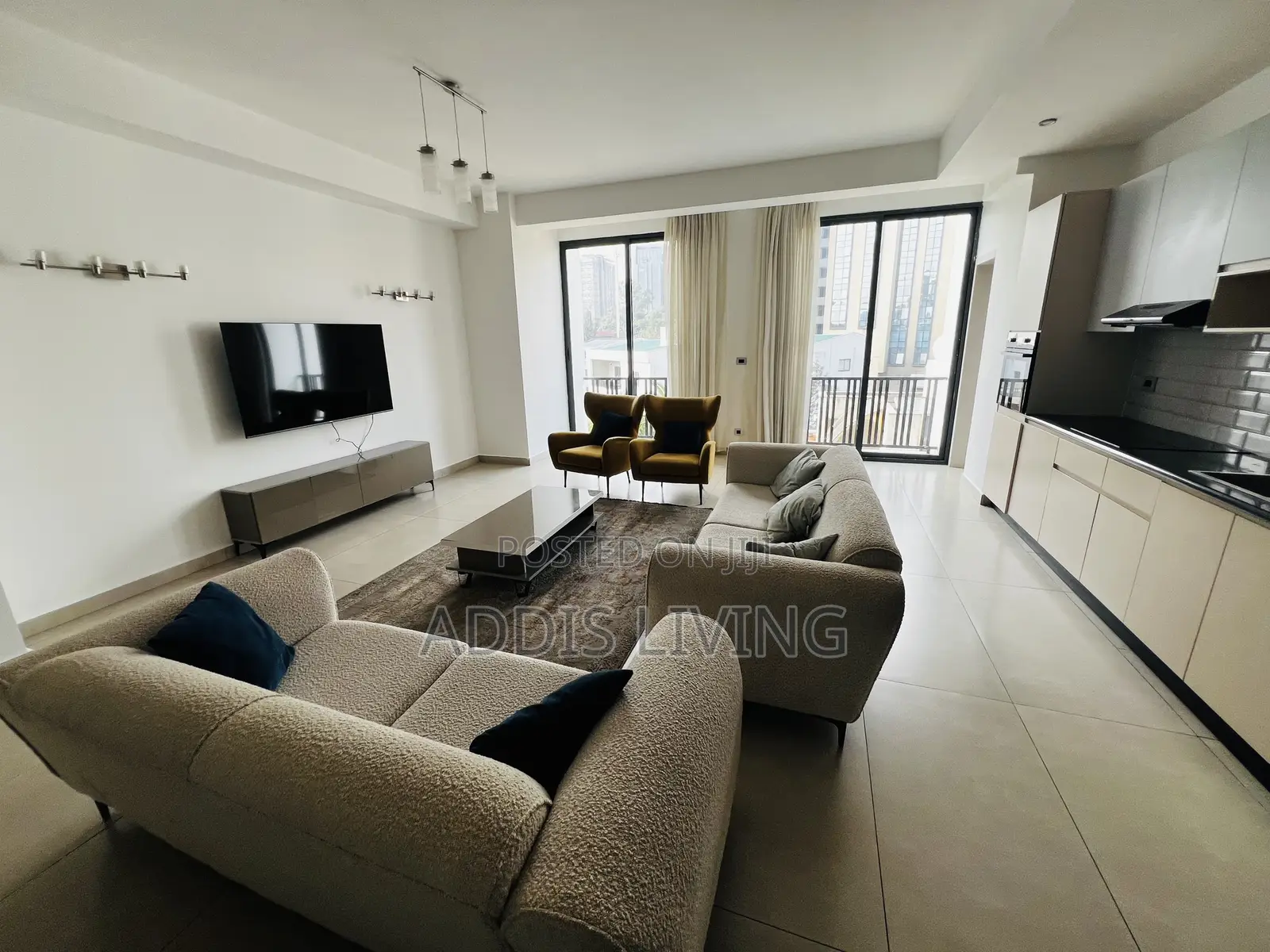 Furnished 3bdrm Apartment in Bole for rent