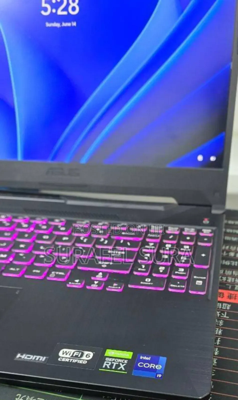 New Laptop Asus TUF Gaming F15 16GB Intel Core i9 SSD 512GB