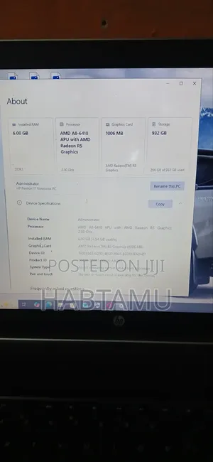 Laptop HP Pavilion 15 6GB AMD Ryzen 5 HDD 1T