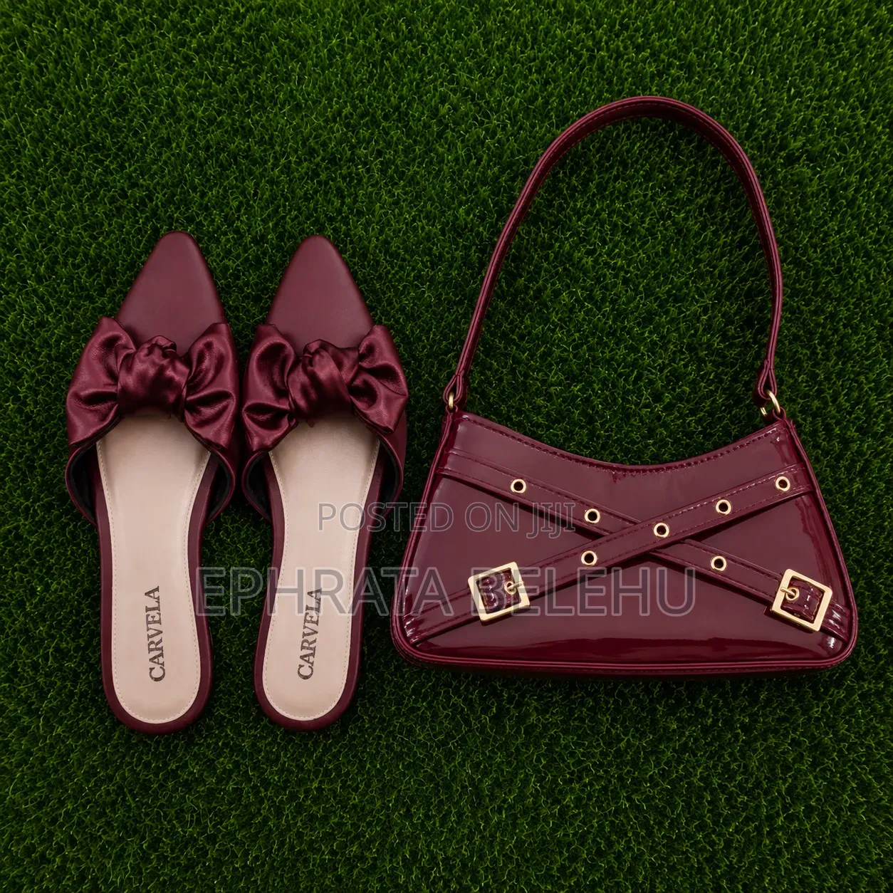 Flat Shoes and Handbag