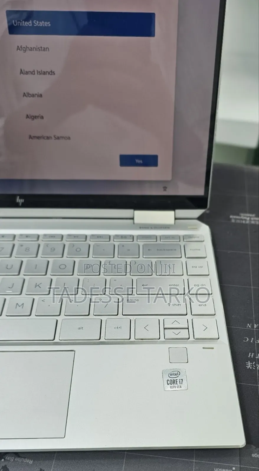 New Laptop HP Spectre 13 8GB Intel Core i7 SSD 512GB
