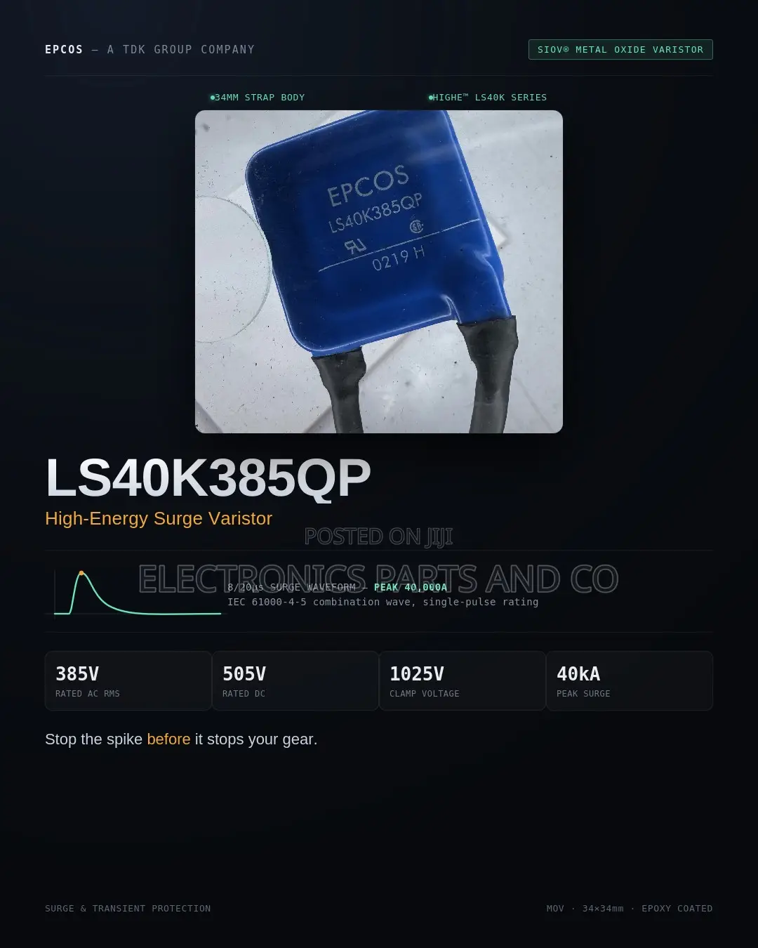 High-Energy Surge Varistor