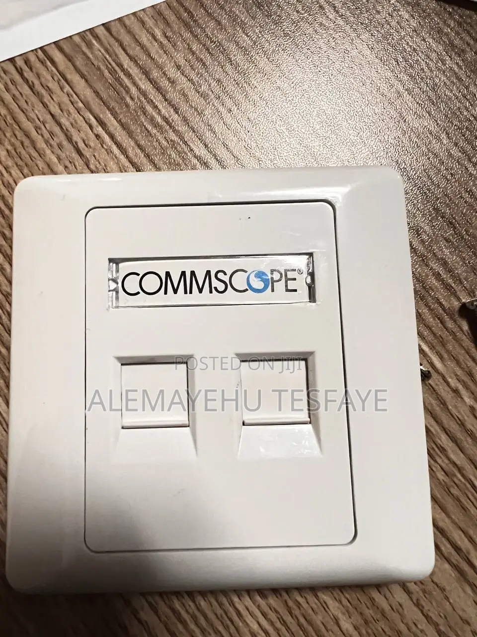 CommScope Dual-Port Faceplate