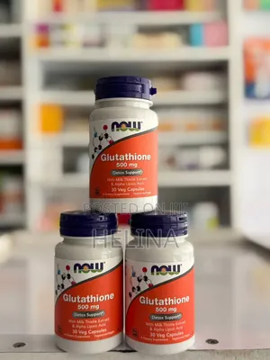 30 Veg Capsules Glutathione 500 Mg Detox Support With Milk Thistle