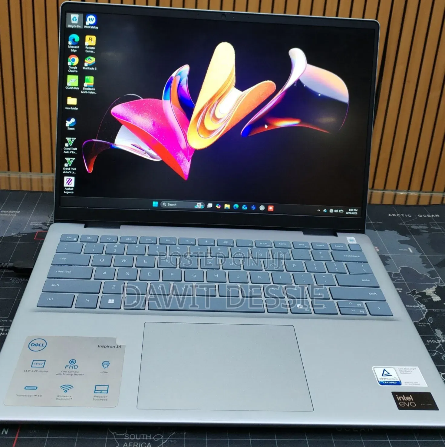 New Laptop Dell Inspiron 14 7440 16GB Intel Core Ultra 7 SSD 1T