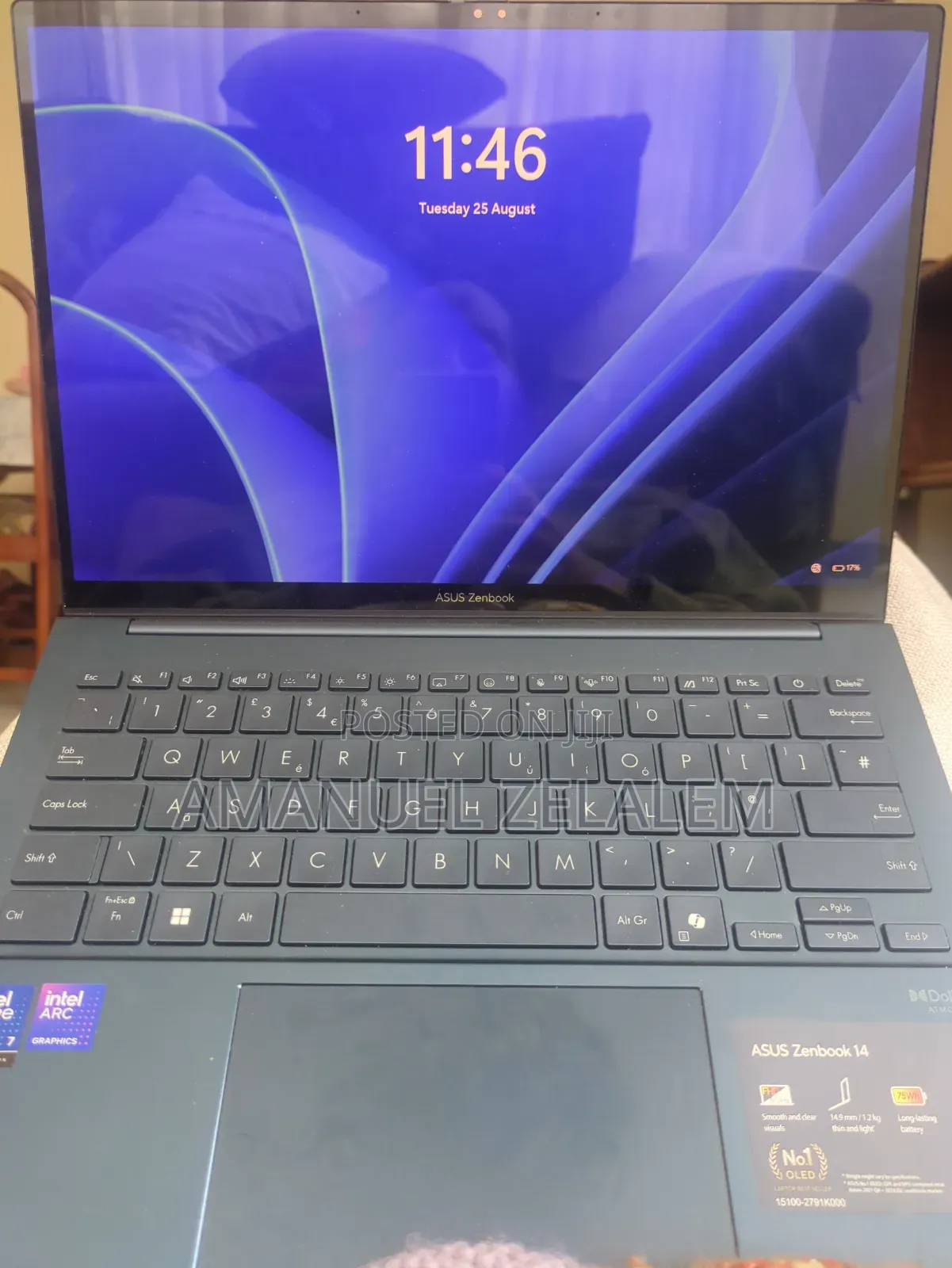New Laptop Asus ZenBook Flip 14 UX461UN 32GB Intel Core Ultra 7 SSD 1T