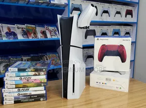 PS5 Slim Europe Used + 1 Original Joystick በአሪፍ ሁኔታ ላይ ያለ
