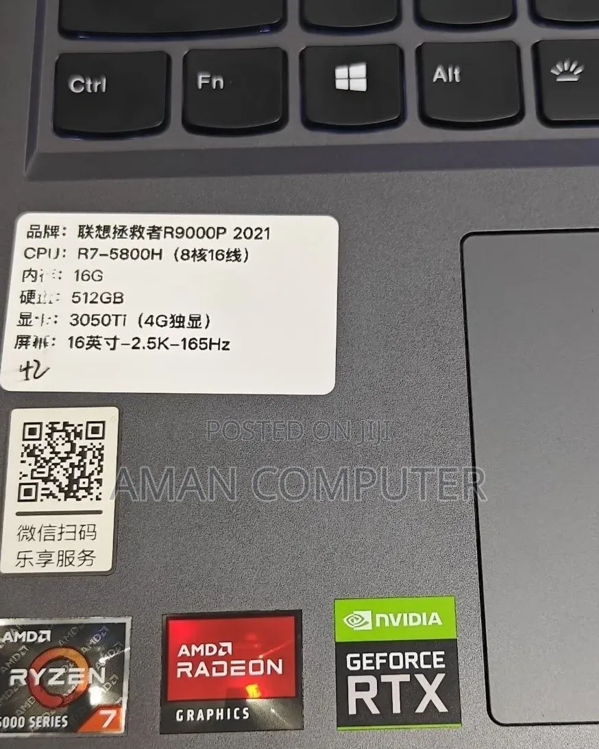 New Laptop Lenovo Legion 5 16GB AMD Ryzen 7 SSD 512GB