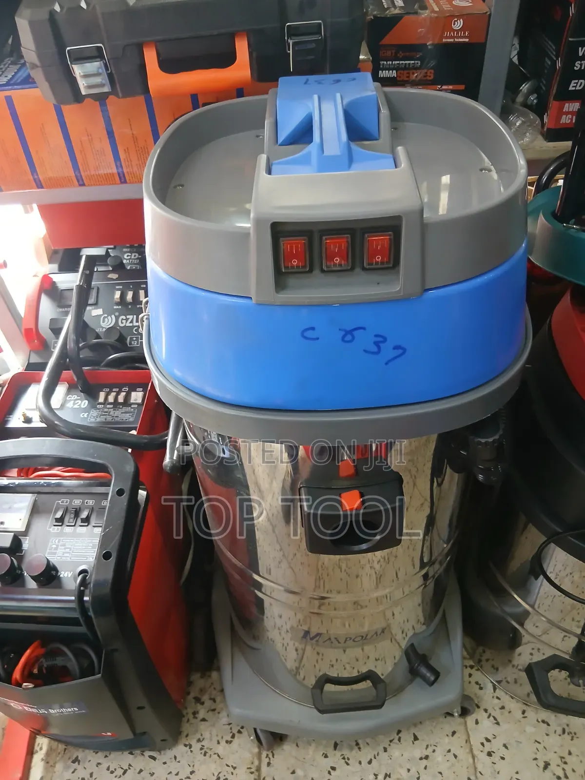 ,Industrial Wet and Dry Stainless Steel Vacuum Cleaner