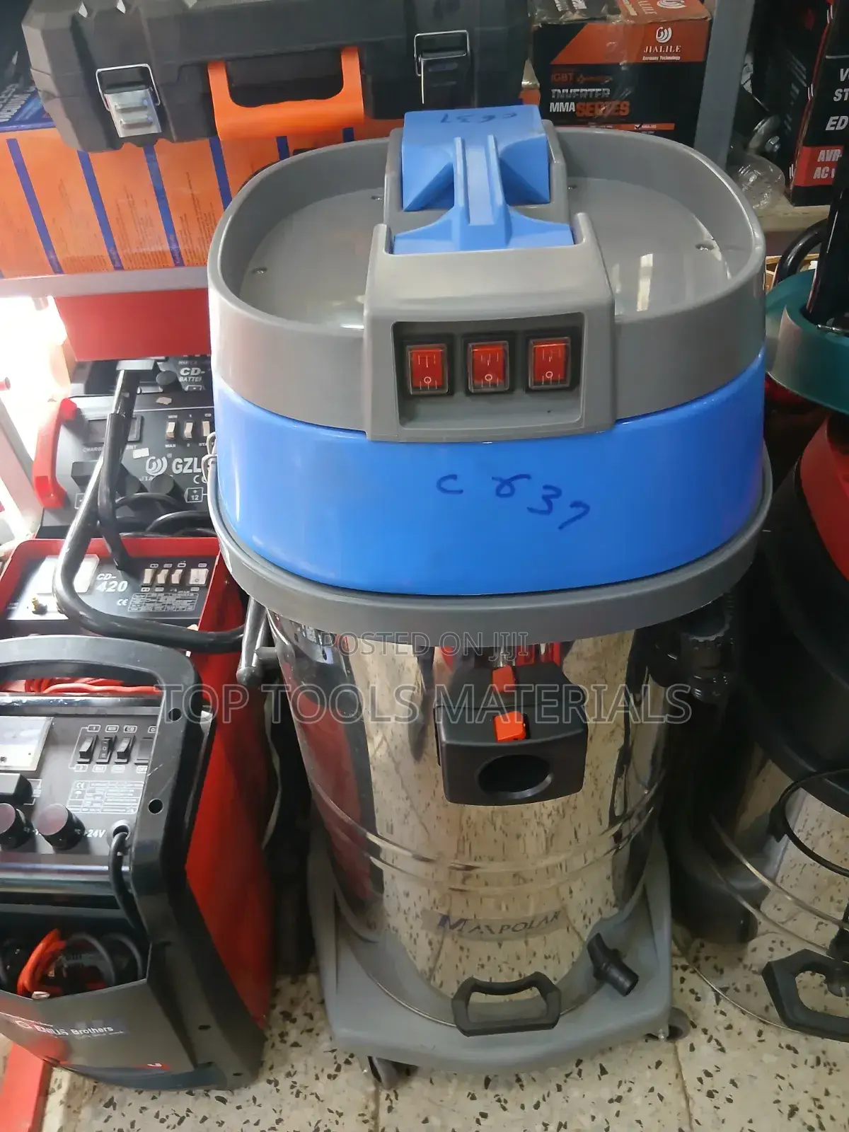 ,Industrial Wet and Dry Stainless Steel Vacuum Cleaner