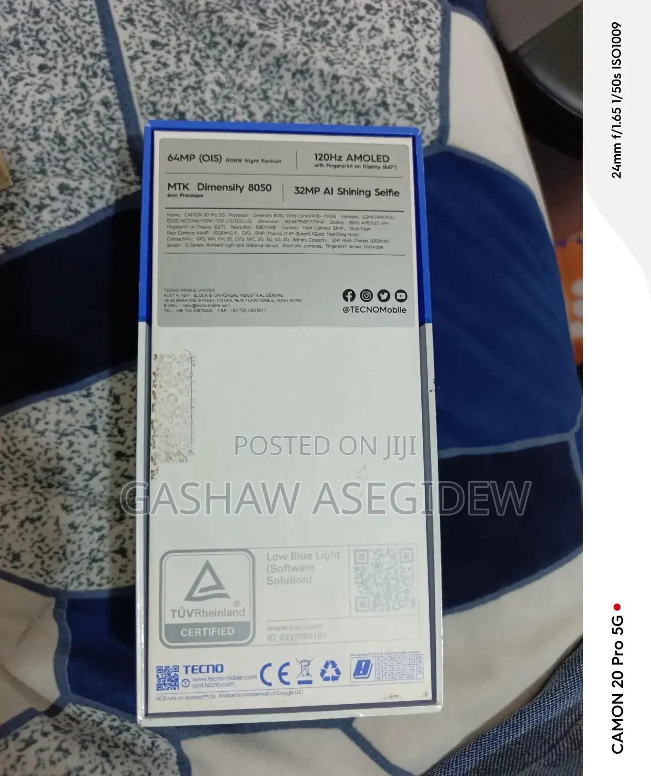 Tecno Camon 20 Pro 5G 256 GB Black