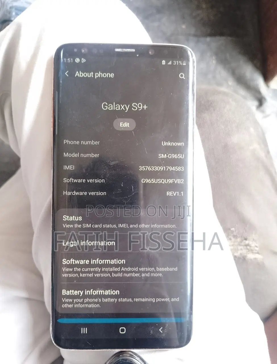 Samsung Galaxy S9 Plus 64 GB Black