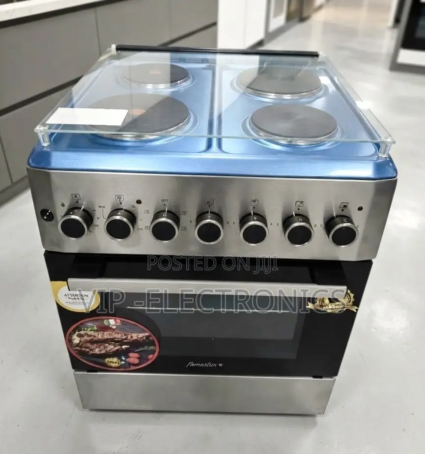 Femeslux Oven 60×60 Freestanding 4-Electric Cooker – Stainless Steel