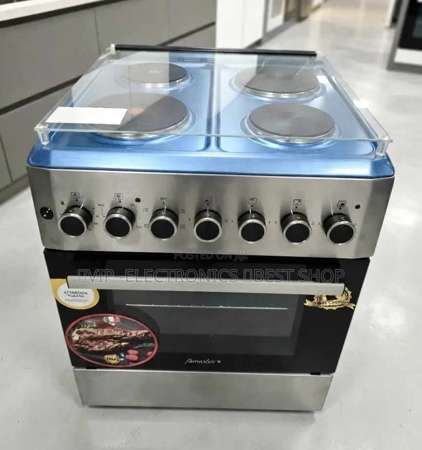 Femeslux Oven 60×60 Freestanding 4-Electric Cooker – Stainless Steel