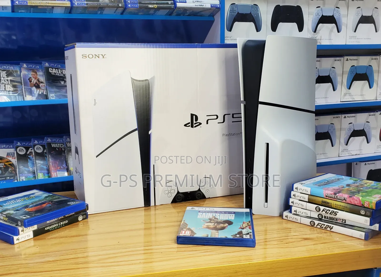 PS5 Slim – ኢሮፕ ብራንድ ኒው ከ Original Joystick ጋር