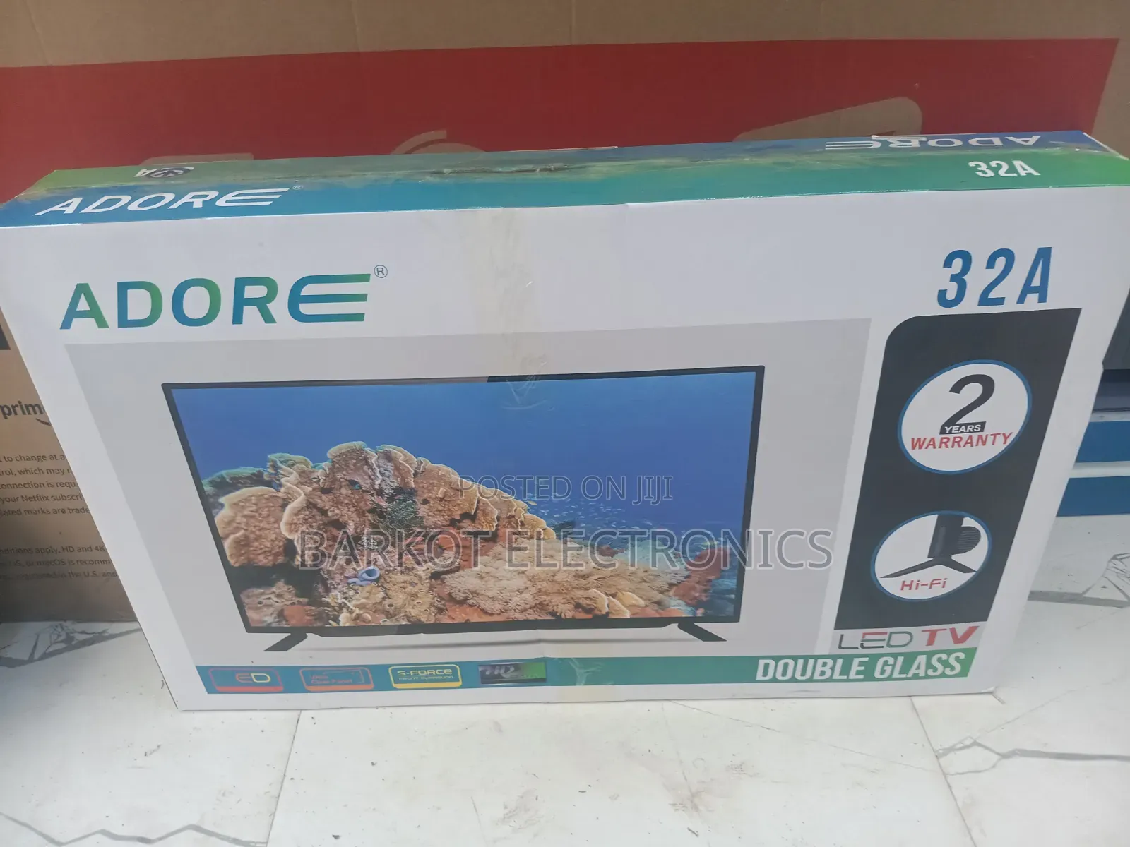 Adore Led TV 32 Inches Doubel Gelass 2026 Hifi Speaker