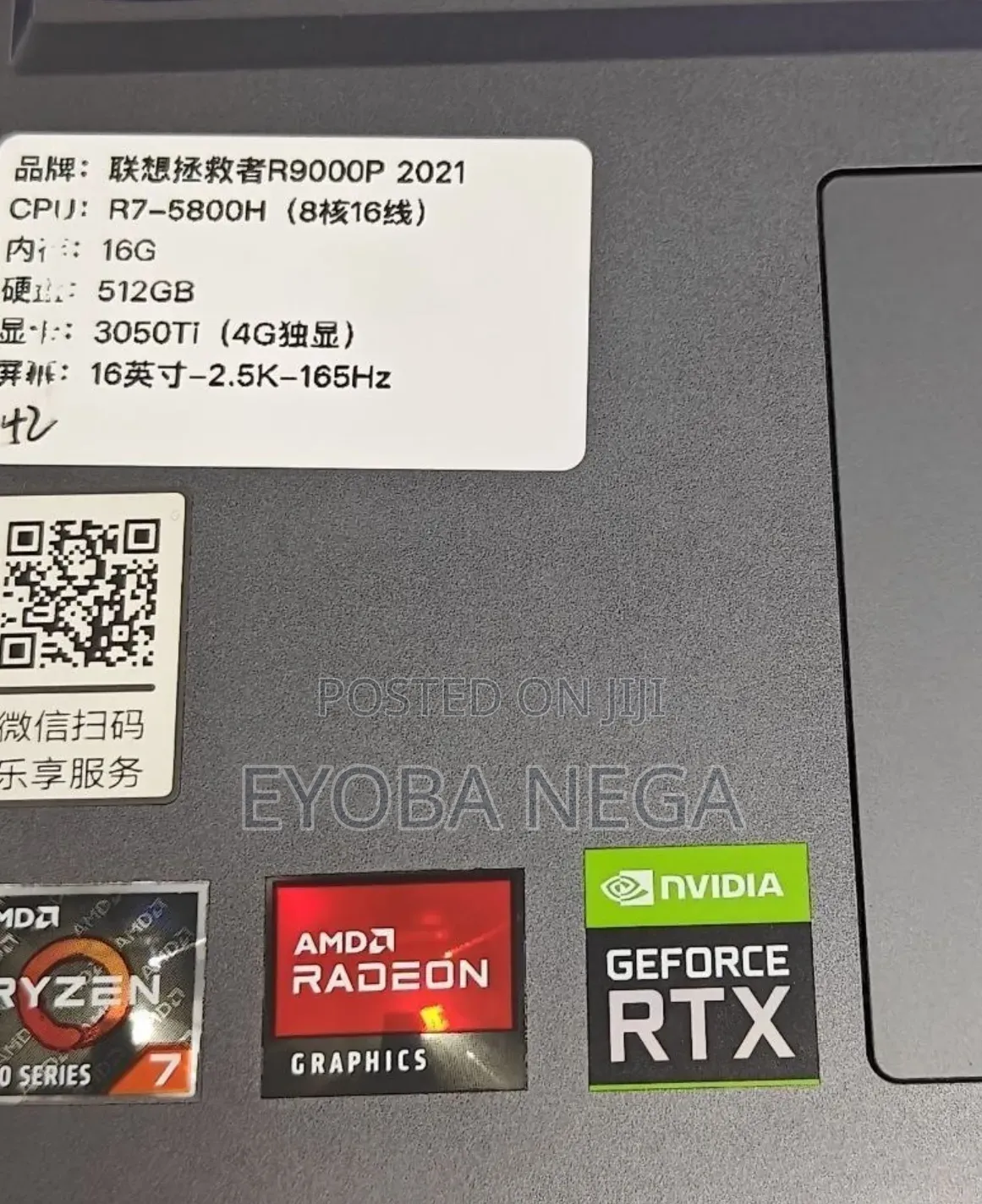 New Lenovo Legion Y7000P IRX9 Gaming Laptop 16GB AMD Ryzen 7 SSD 512GB