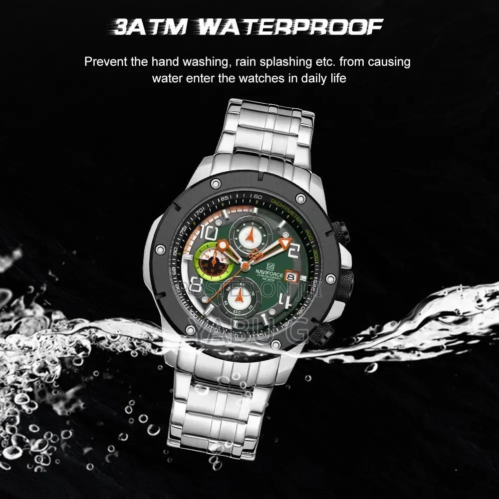 NAVIFORCE Watch Chronograph Quartz Stainless Steel Watch