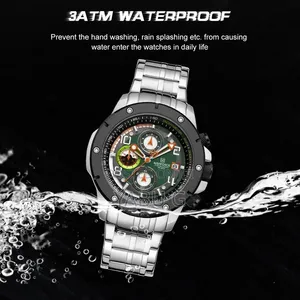 NAVIFORCE Watch Chronograph Quartz Stainless Steel Watch