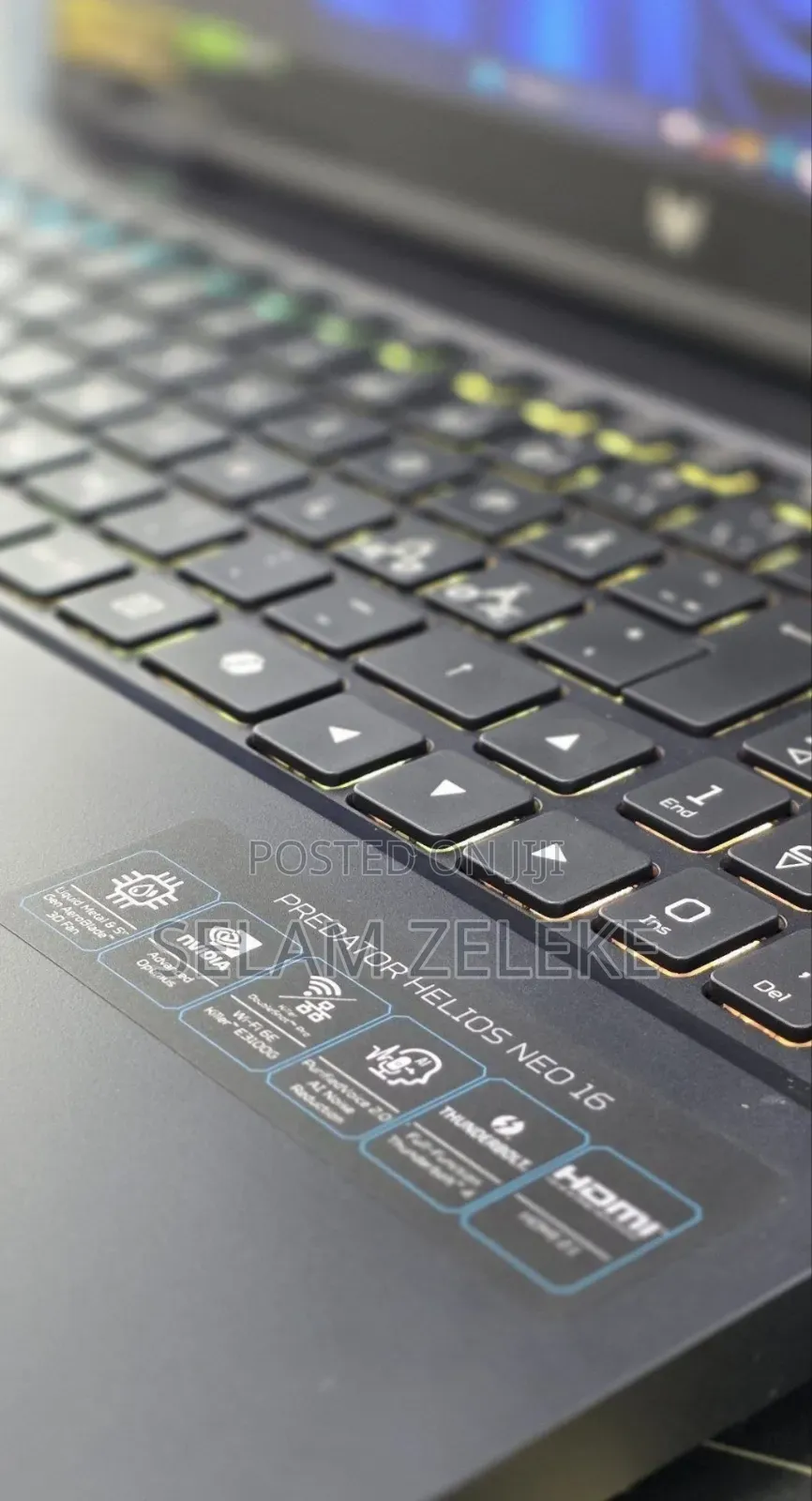 New Laptop Acer Predator Helios Neo 16 16GB Intel Core i9 SSD 1T