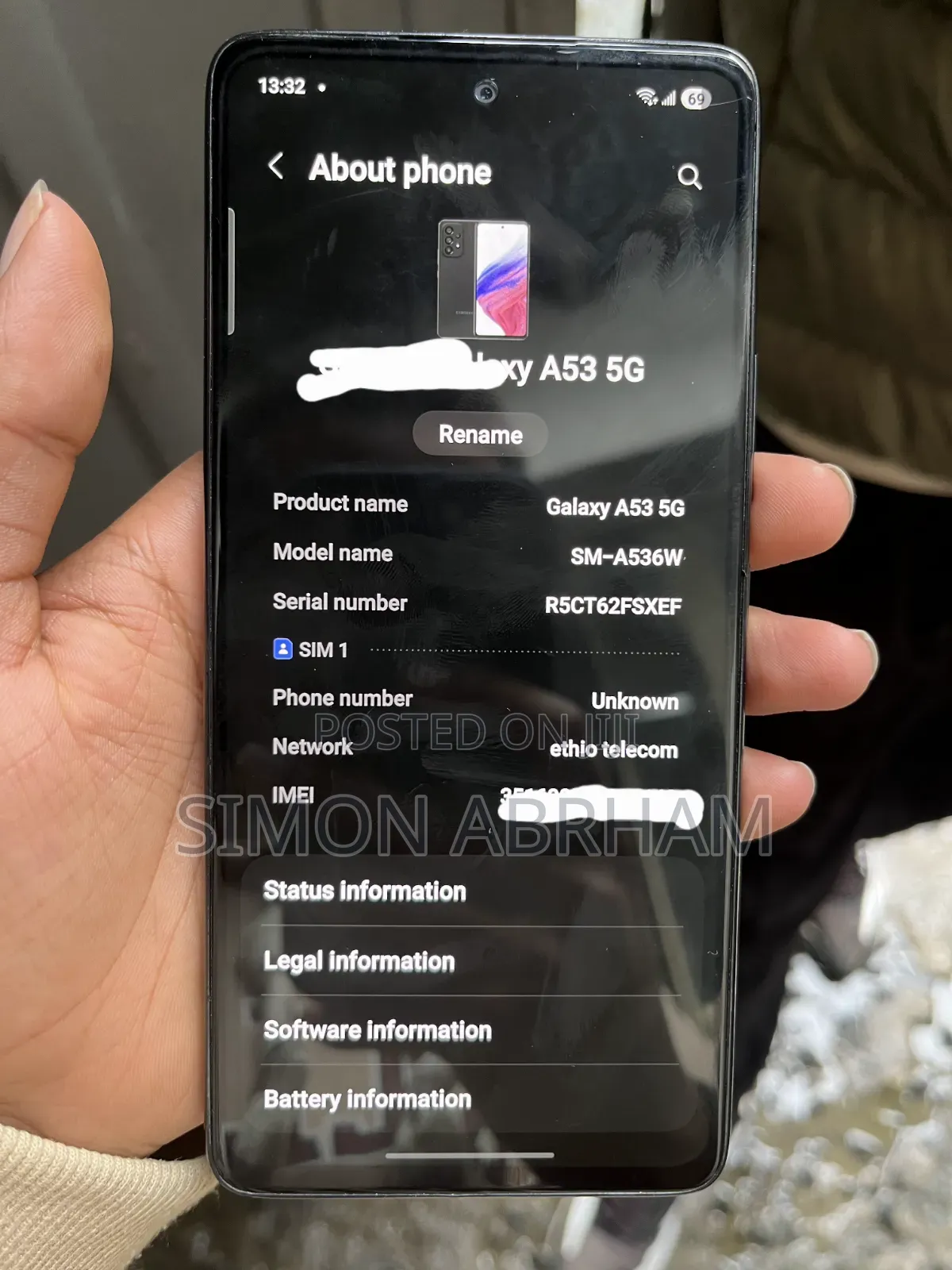 Samsung Galaxy A53 5G 128 GB Black