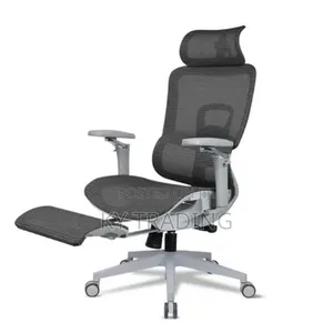 Flexible Arm, With Leg Rest Ergonomic Chair