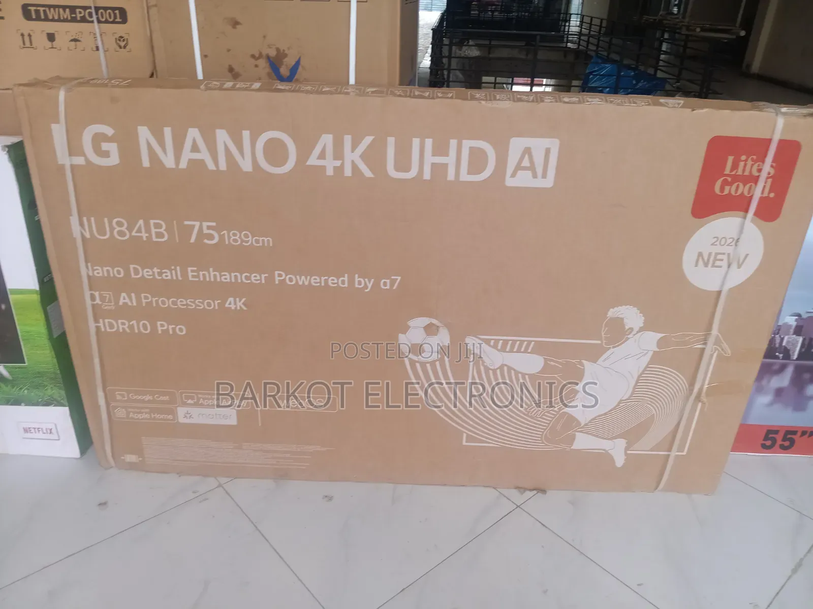 LG Nano Uhd Al Smart Qled TV 75 Inch Framless Andraid2026