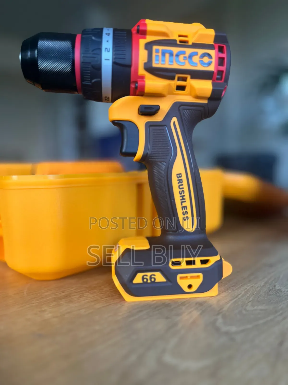 ኢንኮ (INGCO) 20V ብሩሽሌስ የቻርጅ ድሪል እና ሀመር (66Nm Heavy Duty)
