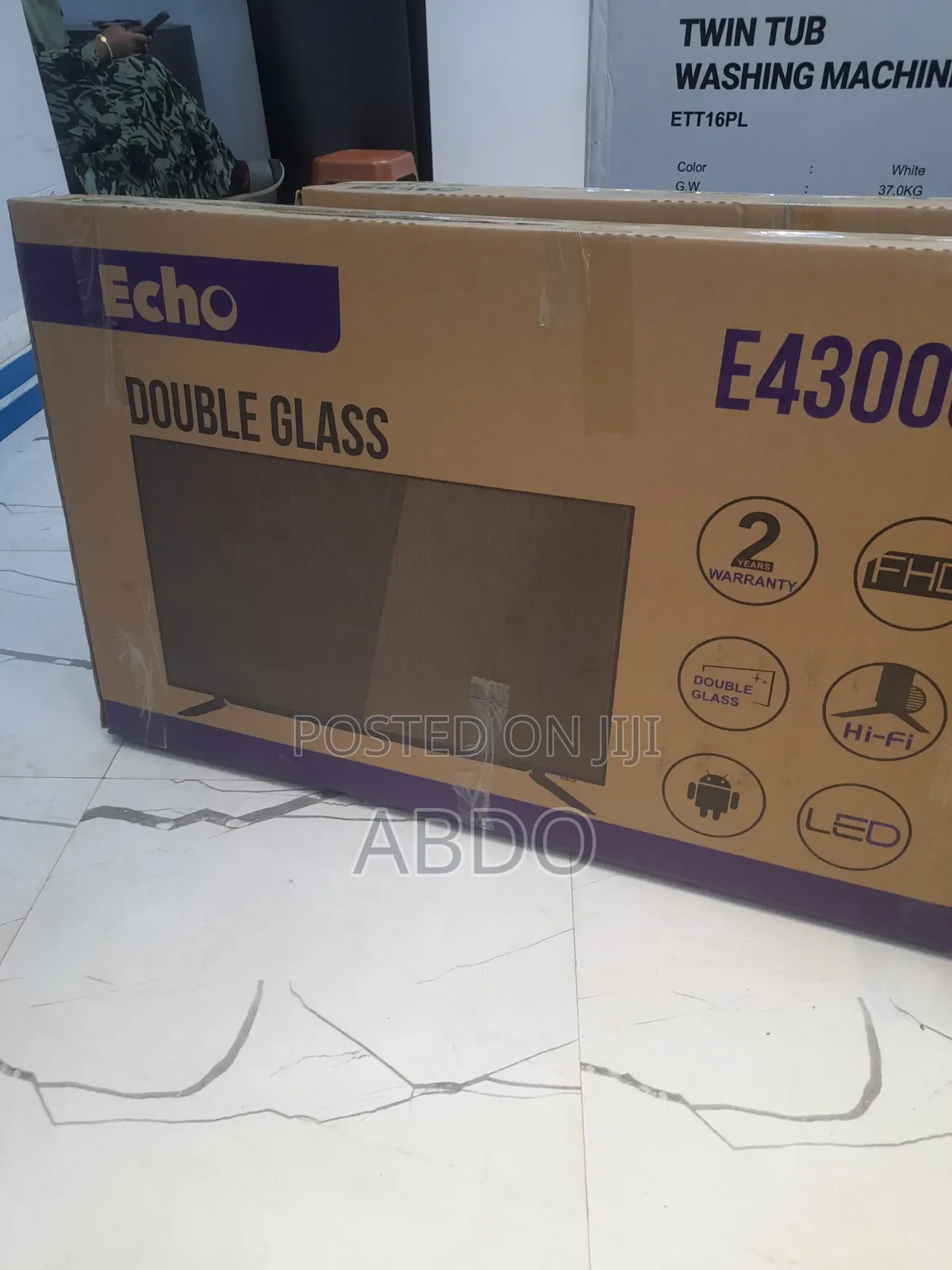 Echo Smart Led TV Model E4300CH Doubel Gelass 2026 Hifi Speaker Andrai