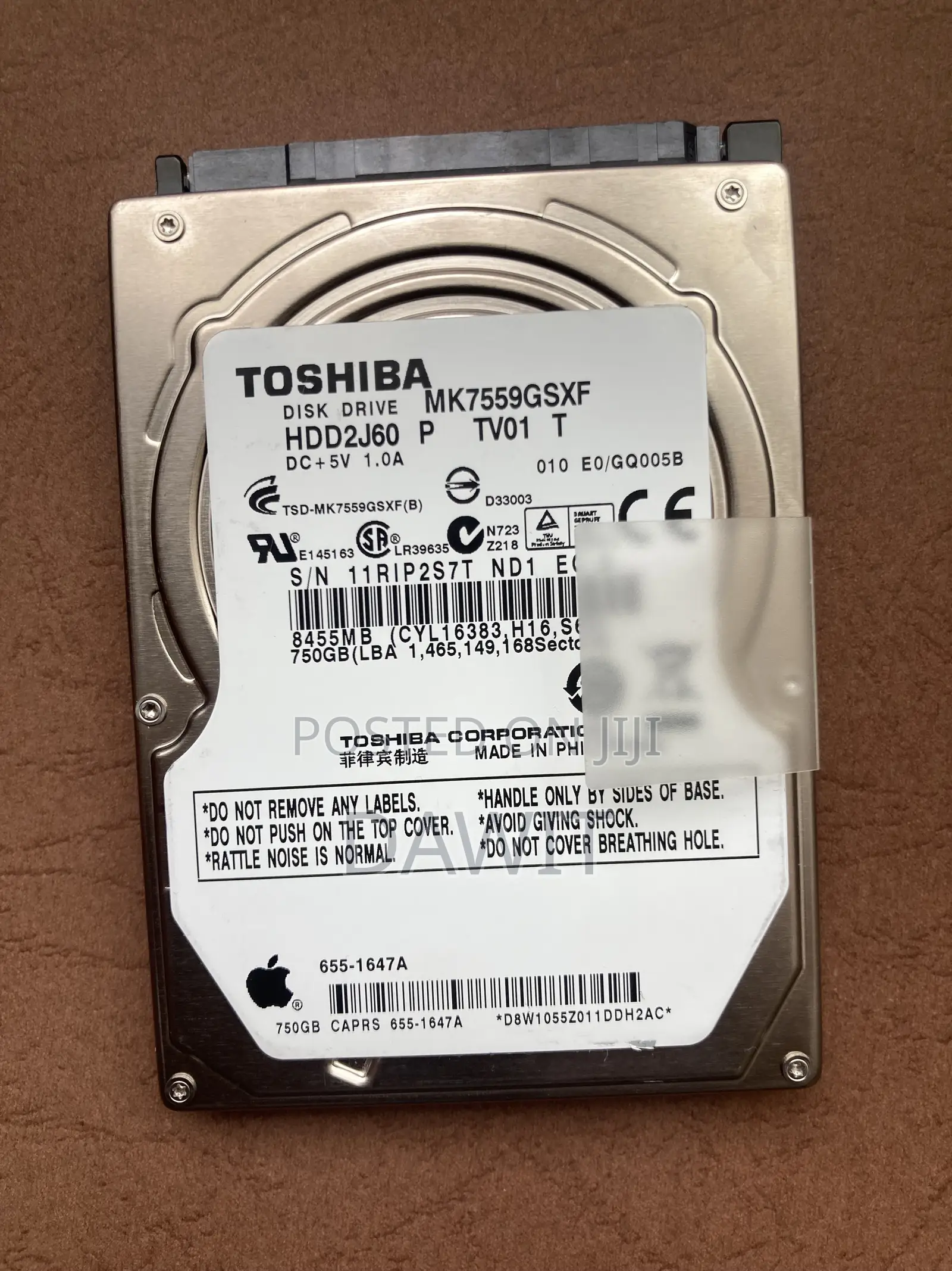 750 Gb Laptop Harddisk