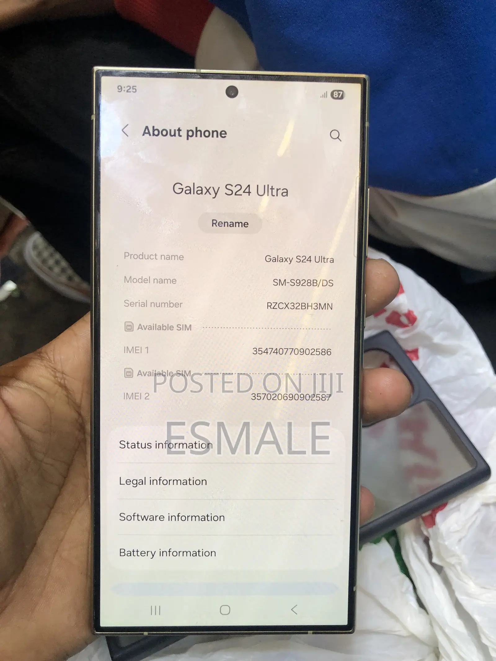 Samsung Galaxy S24 Ultra 256 GB Yellow