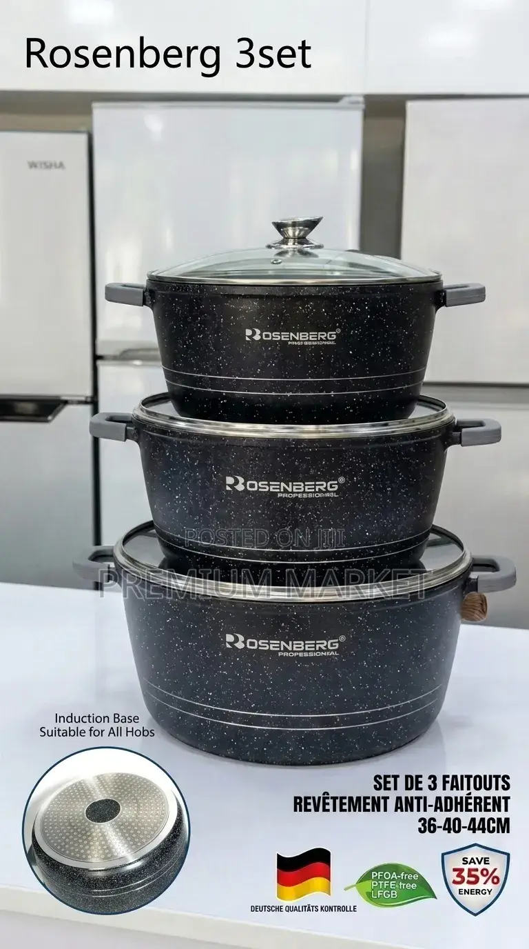 Ceramic Pot Germany Rosenberg Cookware ሴራሚክ ድስት
