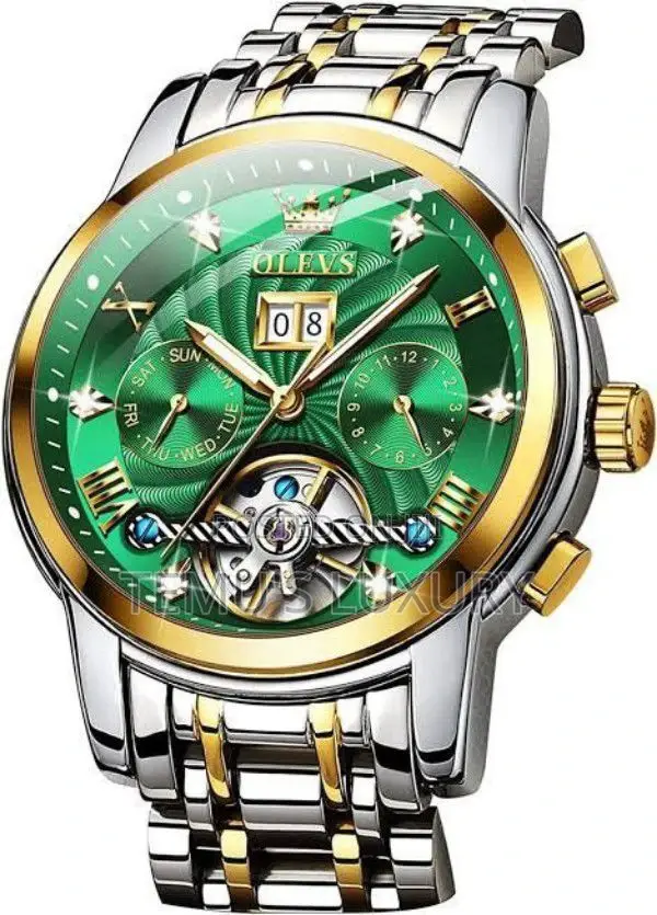 OLVES Mens Automatic Quartz Watch