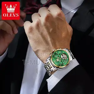 OLVES Mens Automatic Quartz Watch