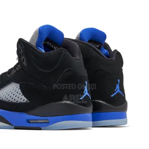 Air Jordan 5 Retro(gs) Black/Racer Blue Perfect Silver