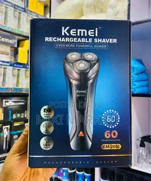 Kemei Rechargeable Electric Shaver Trimer የፂም መላጫ