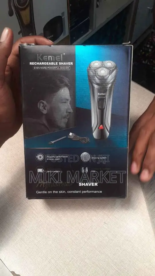 Kemei Rechargeable Electric Shaver Trimer የፂም መላጫ