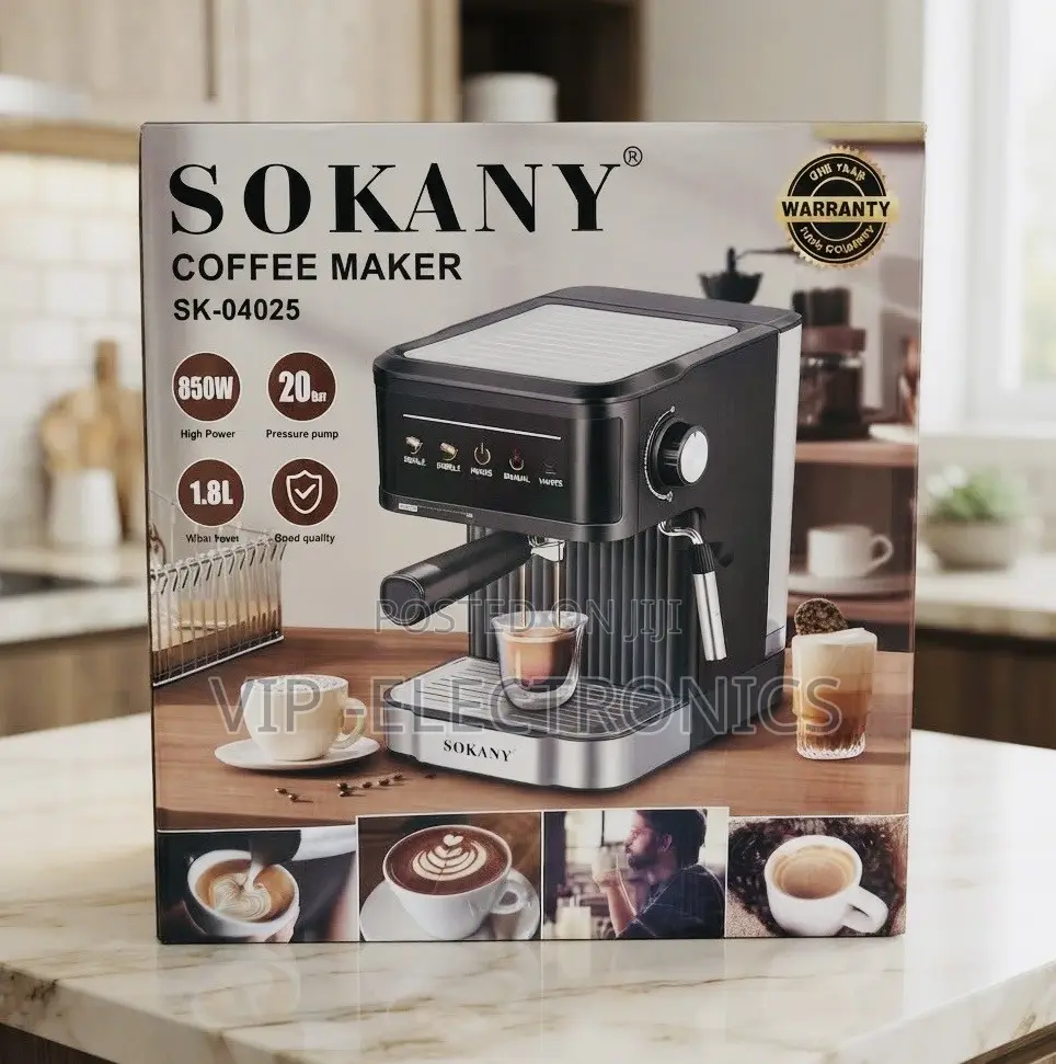 SOKANY Coffee Maker an 850W High-Power Motor, 20-Bar Pressure Pump,